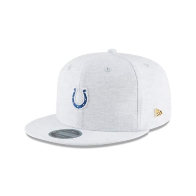 Grey Indianapolis Colts Hat - New Era NFL Micro Stitch 9FIFTY Snapback Caps USA2547910